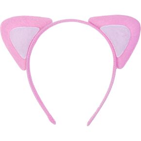 Cat Ear Headband, Cute Hair Headbands for Women Girls, Halloween Costume Party, Black