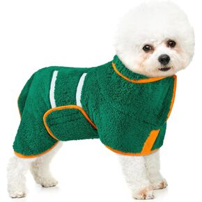 Bienbee Dog Bathrobe, Super Absorbant Dog Robe Adjustable Dog Towels for Drying Dogs Large, Dog Robes for after Bath Quick Drying and Warm Keeping for Dogs