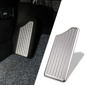 Thenice for 11th Gen Civic Left Foot Pedal Stainless Steel No Drilling Cover Pad for Honda Civic 2022 2023 Sedan Hatchback -Black