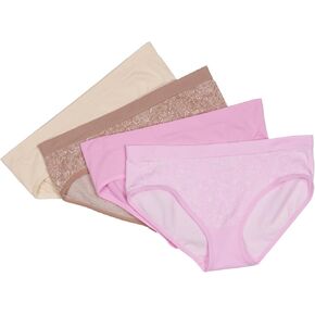 BEARPAW Girls Seamless Hipster Underwear - Soft and Breathable All-Day Comfort