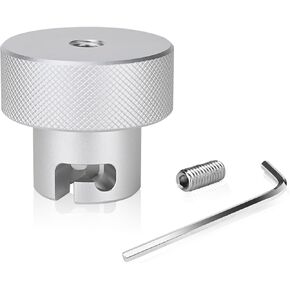 Bottle Jack Release Pressure Knob for Harbor Freight Hydraulic Pressure Jacks 7/16'' Knob for Bottle Jacks 6061 Grade Aluminum (7/16'' Knob, Silver White 1-Pack)