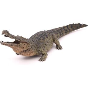 Wild Life Realistic Crocodile Figurine with Movable Jaw – Detailed 14" Crocodile Toy Figure, for Education and Fun Play, for Boys and Girls, Gift for Kids Ages 3+