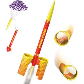 Estes Double Ringer Flying Model Rocket Kit | Easy to Build Beginner Rocket | Fun Educational Activity | Cool Science for Kids