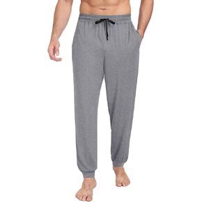 PrinStory Mens Modal Pajama Pants Cozy Lightweight Pjs Bottoms Knit Sleep Pajama Lounge Pant