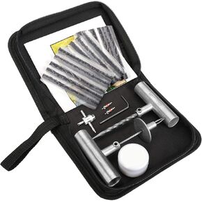 BETOOLL 24pcs Tire Repair Kits,Tire Plug Repair Tools for Car, Motorcycle, Jeep, RV, ATV,SUV, Truck, Trailer,Tractor, Lawn Mower