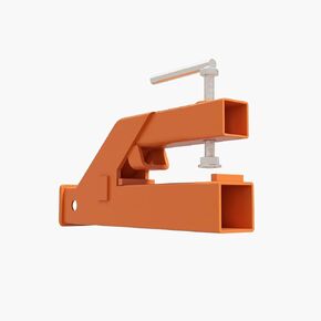 DEXSO 2" Clamp on Trailer Hitch Receiver for Tractor Bucket Ball Mount Adapter Compatible with Deere Bobcat