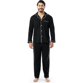 Fruit of the Loom Men's Jersey Knit Pajama Sleep Set