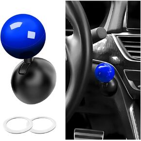 Car Rocker Button Cover, Aluminum Alloy Joystick Push to Start Button Cover, Ball Bar One-Touch Starter Engine Start Button Cover, Interior Decorative Car Accessories (Red)