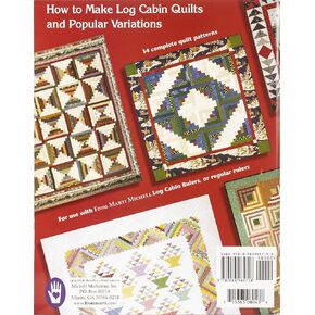 Michell Marketing 8043 Log Cabin ABCs Book by Marti Michell, Red 11 x 8.5 x 0.25