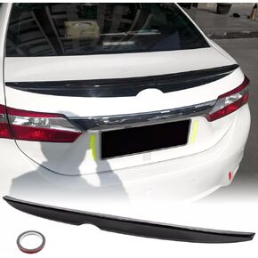 Rear Trunk Spoiler Compatible with 2014 2015 2016 2017 2018 Toyota Corolla Sedan Sporty Spoiler Style Wing Rear Lip ABS Plastic Gloss Black