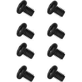 8 PCS Rear License Plate Screws, M5-0.8X10mm Stainless Steel Car Plate Screw, Phillips Machine Pan Head 18-8, Black Oxide Auto License Plate Frame Screws Fits for Model 3, Y