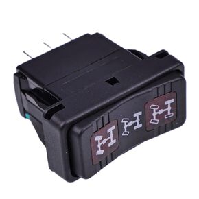JEENDA 4012747 AWD Dash Switch Compatible with Polaris Ranger 500 570 800 900 1000 XP 900 XP 800 Crew Brutus All Wheel Drive Switch