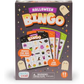 Chuckle & Roar - Halloween Bingo - Family Game Night Fun - Spooky Themed Classic Game - Great for Preschool Learning - Ages 3 and Up
