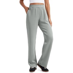 CRZ YOGA Softness Wide Leg Sweatpants Women Modal High Waisted Lounge Travel Casual Sweat Pants with Pockets Drawstring
