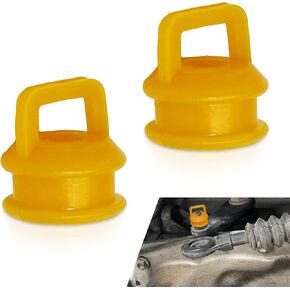 2 PCS Automobile Gearbox Shift Cable Bushing, Gear Lever Protective Rubber Sleeve Accessories, Cable Bushing Repair Kit, Compatible with Buick Chevrolet Silverado (Orange)