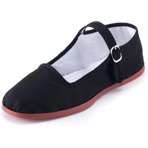 Womens Classic China Flats, Casual China Doll Shoes, Cotton Mary Janes, Chinese Tai Chi Shoes