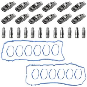 12 Pcs 5184296AH Rocker Arms Valve Lifters Gasket Kit 5184332AA Replacement for Dodge Ram 1500 Charger Jeep Grand Chrysler Cherokee 3.6L Engine 5184296AG 5184296AF