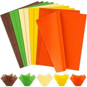 Whaline 100 Sheets Neon Tissue Paper Fluorescent Color Wrapping Paper Green Pink Blue Orange Decorative Art Paper for Birthday Baby Shower Party DIY Crafts, 14 x 20 Inch