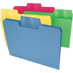 Smead Erasable SuperTab File Folder, Oversized Erasable 1/3-Cut Tab, Letter Size, Manila, 24 per Pack (10380)