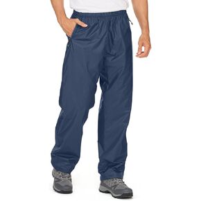 Men's Rain Pants Waterproof Rain Over Pants Windproof Hiking Pants for Outdoor Fishing Golf Motorcycle Cycling