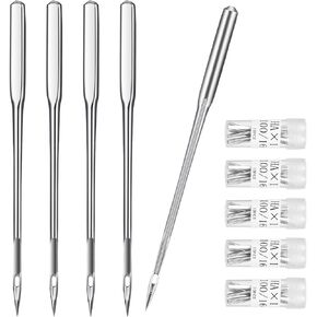 GEEHUA Universal Sewing Machine Needles, Size 100/16 Regular Home Sewing Needles for Leather Jeans Embroidery Heavy Duty Machines Needle Compatible with Thickened Fabrics Sewing Machines (100)