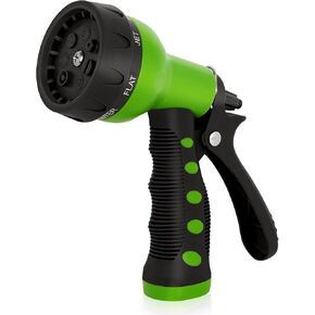 NEXCOVER Garden Hose Nozzle Sprayer - 7 Adjustable Watering Patterns Nozzle for Water Hose, Non-Slip Garden Spray Nozzle Hose Attachment for Car Washing, Watering Plants, Pets Showering,Lawns Cleaning