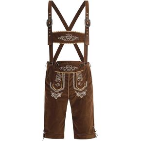 LMYOVE Mens Lederhosen Oktoberfest Costume, Men's German October Festival Suspenders Costumes Outfit for Adult