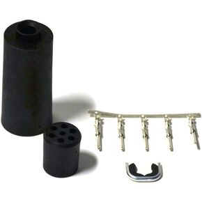 WARN 14469 Winch Accessory: Universal 5 Wire Round Remote Socket , Black