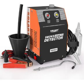 Solary Evap Smoke Machine Leak Tester - 12V DC Vacuum Diagnostic Tester for Pipe System with Built-in Air Pump
