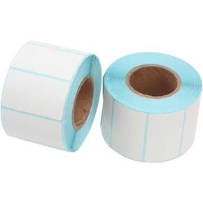 800 Pcs Self Adhesive Label Sticker, Blank White Rectangle Address Thermal Label Roll Sticky Write On Note Mark for Office Kitchen Printer