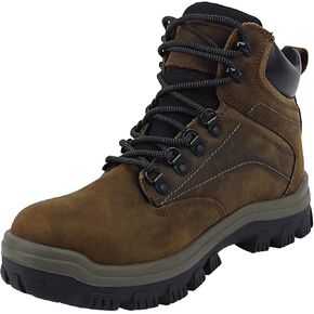 Mens steel toe work boots - ASTM Steel Toe + Waterproof + 2 Different Insoles + Anti-slip Rubber Outsole + Multiple Application Scenarios