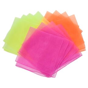 Nylon Juggling Scarves - 16 inches Square - Set of 12
