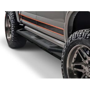 APS Stainless Steel Off-Road Steps Armor Compatible with Ford F150 2015-2024 SuperCrew Cab & F150 Lightning 2022-2024 & F-250 F-350 Super Duty 2017-2024 Crew Cab (Nerf Bars Side Steps)