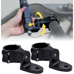 Xprite Heavy-Duty Flag Pole Holder, Whip Light Mount, CNC 6061 Aluminium Alloy, 360° Quick Adjustable Light Mounting Bracket, Compatible with Polaris Rzr XP Can-Am x3, 1.75" to 2" Cage ATV Accessories