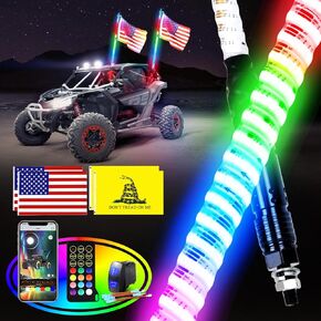 مصابيح LED COB مطورة لعام 2024، وضع ألوان ساطع للغاية، مقاومة للانحناء، مقاومة للماء IP67، التوصيل والتشغيل، تناسب ATV، UTV 3FT 【قطعتان】 in Kuwait