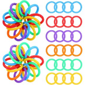 210Pcs Plastic Binder Rings Key Chain Rings Bulk 1 Inch Small Multicolor Book Binding Key O Ring Holder Clips Thin Clasp Loose Leaf Binder Ring Hooks for Index Cards Crafts Organization Document in Saudi Arabia