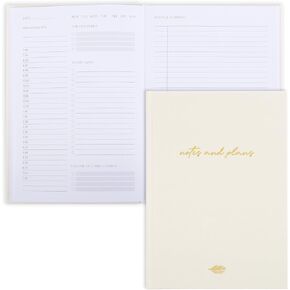 Aesthetic Daily Planner And Notebook With Hourly Schedule - Modern Hardcover To do List Notepad to Easily Organize Your Work Tasks And Appointments - The Perfect Book for School & Office Supplies