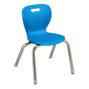 Learniture Shapes Series School Chair (14" H) Brilliant Blue - Pack of 4