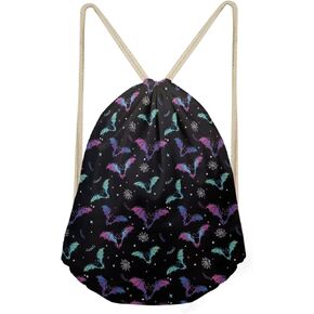 FOR U DESIGNS Drawstring Backpack Outdoor Sport Sackpack Print Casual Daypack