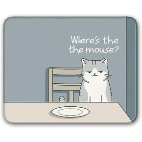 Non-Slip Mouse Pad Gaming Mouse Pad Small Mousepad for Computer, Laptop, Gamer, Cat Pattern, 8x10 inch