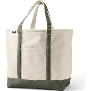 Lands' End Open Top Canvas Tote Bag