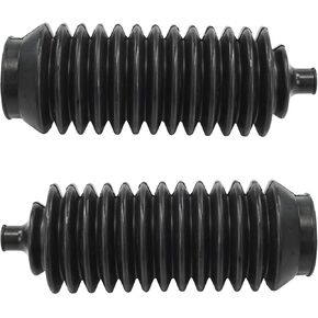 TRQ Rack & Pinion Bellow Tie Rod Boot Pair Compatible with Dodge Ford Toyota Mazda Mercury