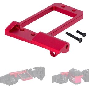 1/10 RC Servo Mount,CNC Front Axle BAT Servo Mount Low Center of Gravity for 1/10 RC Crawler Vanquish VS4-10 Phoenix F10 Portal Axle LCG Chassis DIY (Red)