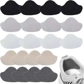 Shoe Heel Repair, 10 Pairs Self-Adhesive Inside Shoe Patches Kit for Repair Holes(Five Colors)