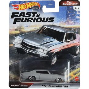 Hot Wheels '70 Chevelle SS, [Gray] Fast Superstars 2/5