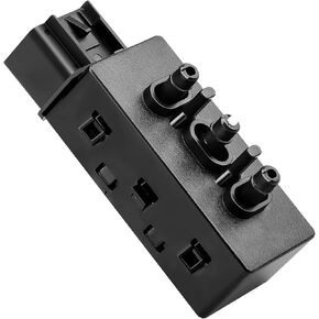 LCWRGS 6 Way Power Seat Switch Front Driver Side Compatible with 2007-2013 Chevy Silverado Suburban Tahoe Traverse Avalanche Impala Equinox, GMC Sierra Yukon, 12451495