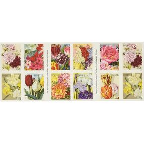 20 Botanical Art USPS Forever First Class Postage Stamps Beautiful Flower Bloom