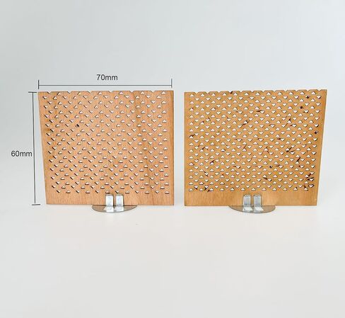 6Pcs 2.75x2.36 Inch Wooden Candle Wicks for DIY Candle Making Craft Wide Wooden Wicks for Candle Making Natural Wood Rectangle Candle Cores for DIY Candles in Saudi Arabia