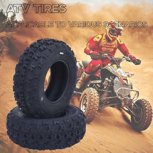 إطارات ATV 21x7-10 6PR، 21x7x10 6PR مجموعة إطارات لجميع التضاريس مكونة من 2، 21 7 10 إطارات ATV مقاومة للثقب والتآكل، نمط قبضة مثالي لتعزيز الطرق الوعرة، التعامل مع الطرق الوعرة in Kuwait