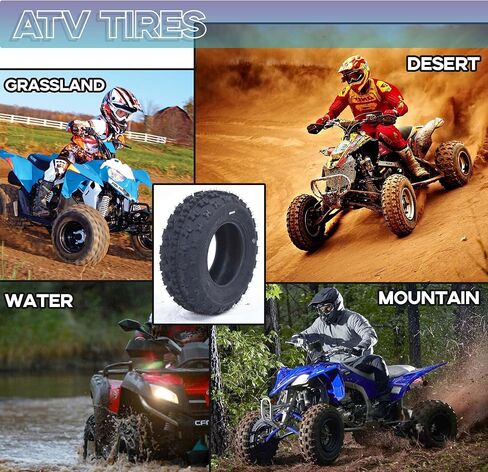إطارات ATV 21x7-10 6PR، 21x7x10 6PR مجموعة إطارات لجميع التضاريس مكونة من 2، 21 7 10 إطارات ATV مقاومة للثقب والتآكل، نمط قبضة مثالي لتعزيز الطرق الوعرة، التعامل مع الطرق الوعرة in Kuwait